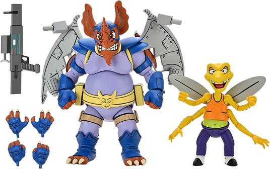 Tartarughe Ninja 1987 Action Figura 2-pack Wingnut & Screwloose 18 Cm Neca