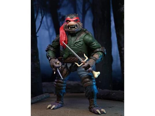 Universal Monsters X Tartarughe Ninja Action Figura Ultimate Raphael As The Wolfman 18 Cm Neca