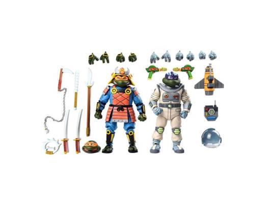 Tartarughe Ninja (cartoon) Action Figura 2 Pack Space Adventure & Samurai Turtles 18 Cm Neca