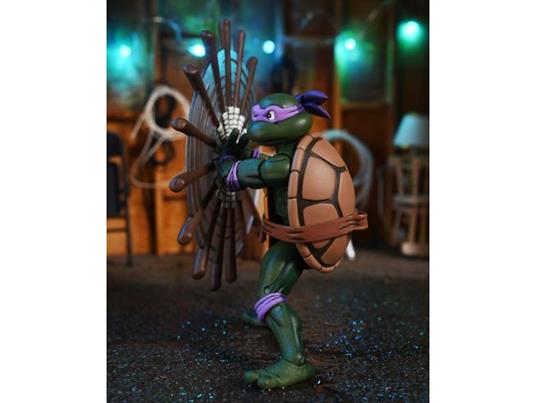 Tartarughe Ninja (cartoon) Action Figura Ultimate Donatello Vhs 18 Cm Neca
