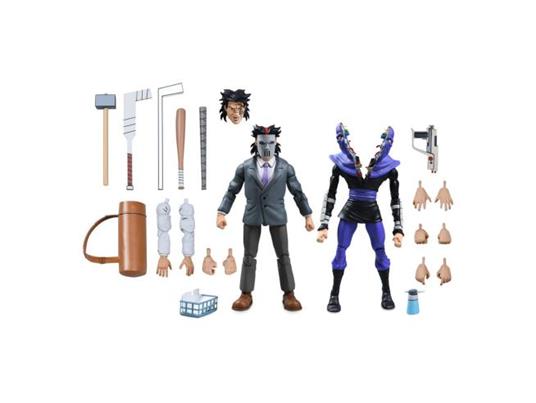 Tartarughe Ninja (cartoon) Action Figura 2 Pack Business Suit Casey Jones & Split Foot Soldier 18 Cm Neca