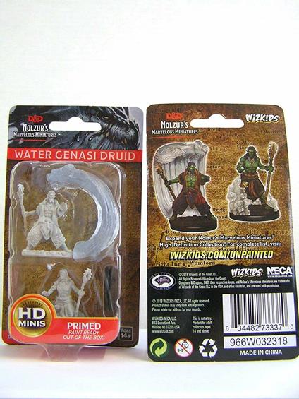 D&D. Nolzur's Marvelous Miniatures. Water Genasi Male Druid