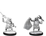 D&d Nolzur's Marvelous Miniatures Unpainted Miniatures Kuo-toa & Kuo-toa Whip Case (6) Wizbambino