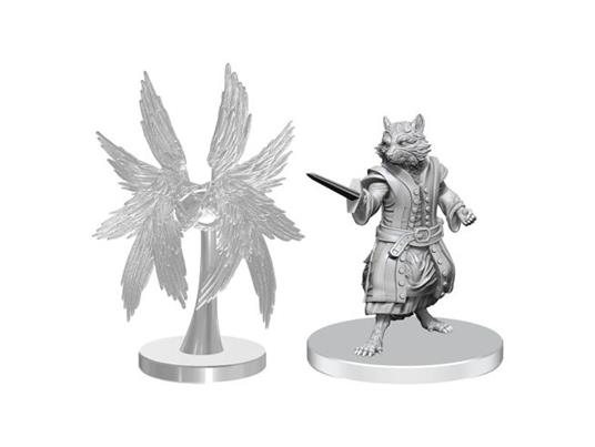 Pathfinder Deep Cuts Unpainted Miniatures Procyal (raccoon Agathion) & Zoaem (ring Archon) Wizbambino