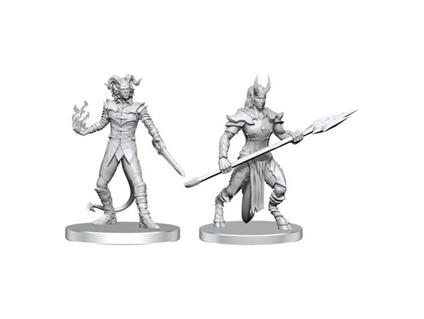 Pathfinder Deep Cuts Unpainted Miniatures Vordine (infantry Devil) & Pitborn Rogue Wizbambino