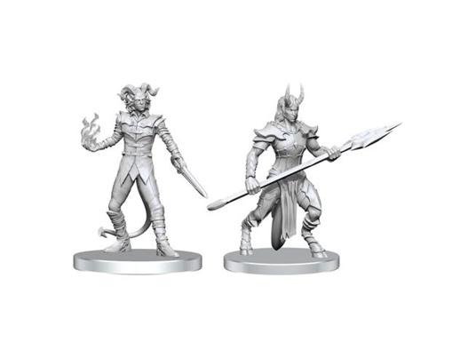 Pathfinder Deep Cuts Unpainted Miniatures Vordine (infantry Devil) & Pitborn Rogue Wizbambino