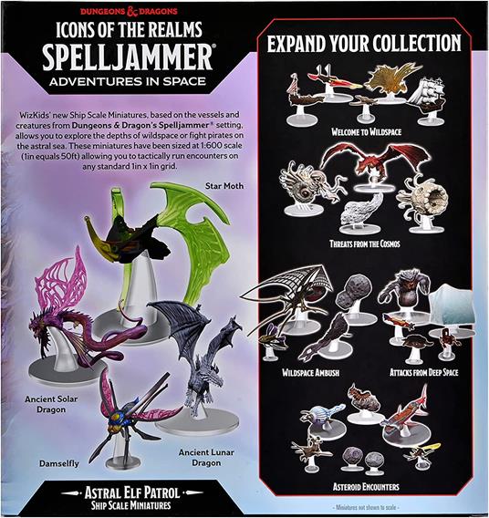 D&d Icons Of The Realms Spelljammer Adventures In Space Pre-painted Miniatures Ship Scale - Astral Elf Patrol Wizkids - 4