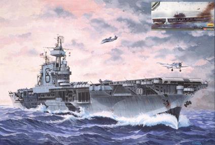 USS Enterprise CV-6 Aircraft Carrier Plastic Kit 1:700 Model ACD14224
