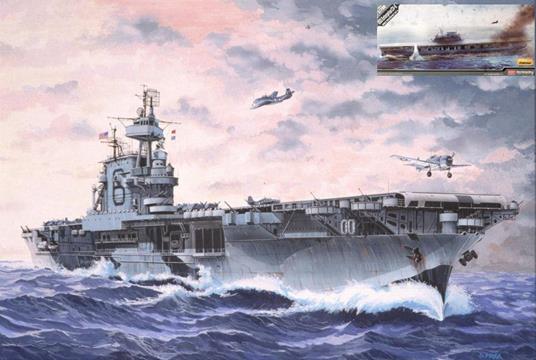 USS Enterprise CV-6 Aircraft Carrier Plastic Kit 1:700 Model ACD14224