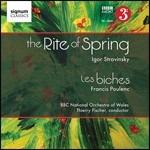 La sagra della primavera (Le Sacre du Printemps) / Le cerbiatte - CD Audio di Francis Poulenc,Igor Stravinsky,BBC National Orchestra of Wales,Thierry Fischer