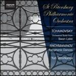 Il lago dei cigni suite / Danze sinfoniche - CD Audio di Sergei Rachmaninov,Pyotr Ilyich Tchaikovsky,Yuri Temirkanov,Orchestra Filarmonica di San Pietroburgo
