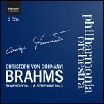 Sinfonie n.1, n.3 - CD Audio di Johannes Brahms,Christoph von Dohnanyi,Philharmonia Orchestra