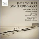 Sonate per violoncello - CD Audio di Benjamin Britten,Sergei Prokofiev,Dmitri Shostakovich,Jamie Walton