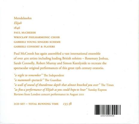 Elijah - CD Audio di Felix Mendelssohn-Bartholdy - 2
