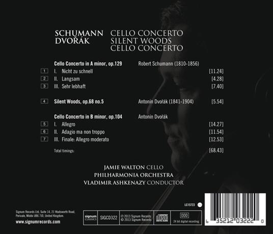 Concerti per violoncello - CD Audio di Antonin Dvorak,Robert Schumann,Jamie Walton - 2