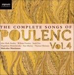 Complete Songs of vol.4 - CD Audio di Francis Poulenc