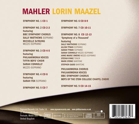 Sinfonie Complete - CD Audio di Gustav Mahler - 2
