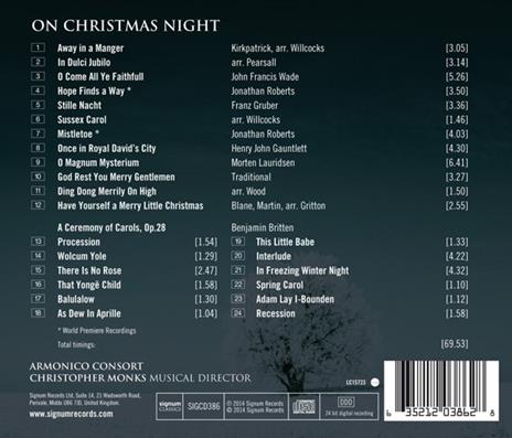 On Christmas Night - CD Audio di Benjamin Britten - 2