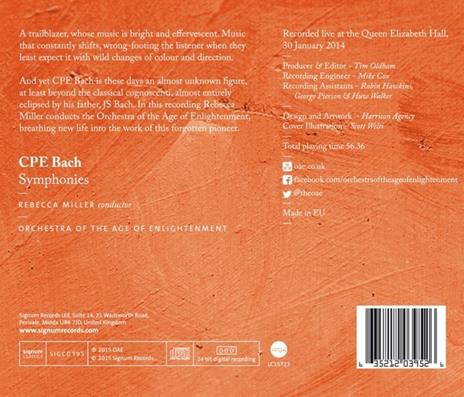 Symphonies - CD Audio di Carl Philipp Emanuel Bach - 2