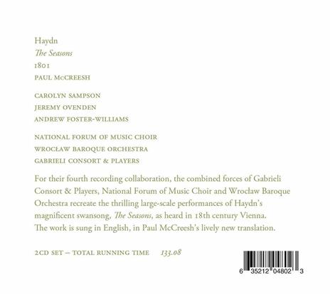 The Seasons, 1801 - CD Audio di Franz Joseph Haydn - 4