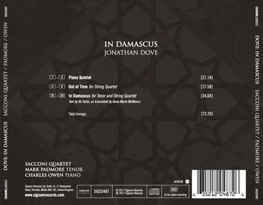 In Damascus - CD Audio di J. Dove - 2