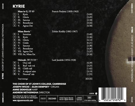 Kyrie - CD Audio di Choir of St. John's College Cambridge - 2