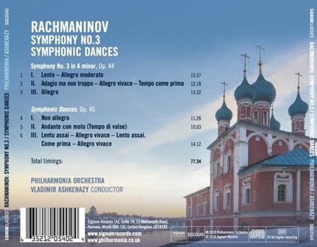 Danze sinfoniche - Sinfonia n.3 - CD Audio di Sergei Rachmaninov,Vladimir Ashkenazy - 2