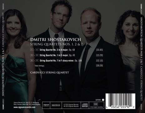 Quartetti per archi n.1, n.2, n.7 - CD Audio di Dmitri Shostakovich - 2