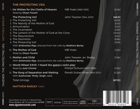 The Protecting Veil - CD Audio di John Tavener,Matthew Barley - 2