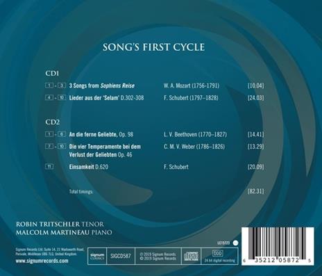 Song's First Cycle - CD Audio - 2
