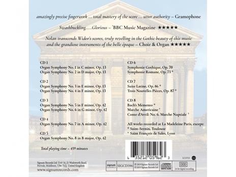 Widor - Complete Organ Works - CD Audio di Joseph Nolan - On Cavaille-Coll Organs - 2