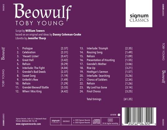 Beowulf - CD Audio di Toby Young - 2