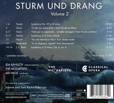 Sturm Und Drang Vol.2 - CD Audio di Mozartists - 2