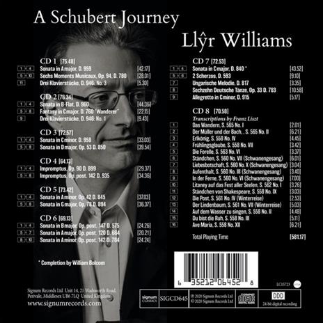 A Schubert Journey - CD Audio di Llyr Williams - 2