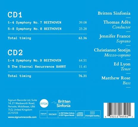 Symphonies 7-9 - CD Audio di Ludwig van Beethoven - 2