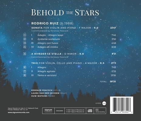Behold The Stars - CD Audio di Kerenza Peacock - 3