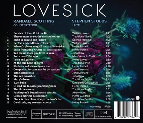 Lovesick - CD Audio di Randall Scotting - 2