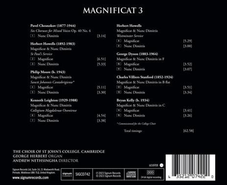 Magnificat Vol. 3 - CD Audio di Choir of St. John's College Cambridge - 2