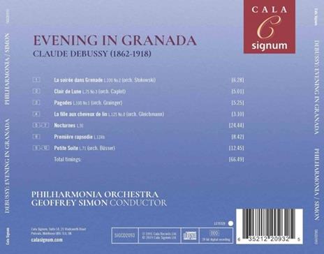 Evening In Granada - CD Audio di Claude Debussy,Geoffrey Simon - 2