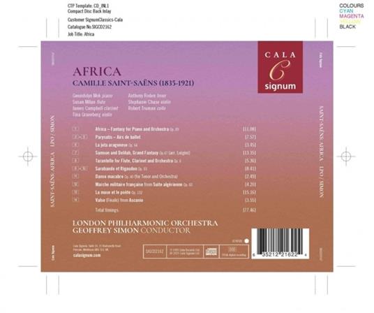 Saint-Saens. Africa-Danse Macabre Fot Tenor - CD Audio di Geoffrey-Lso Simon - 2