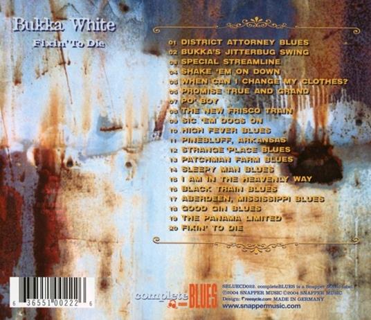 Fixin' to Die - CD Audio di Bukka White - 2