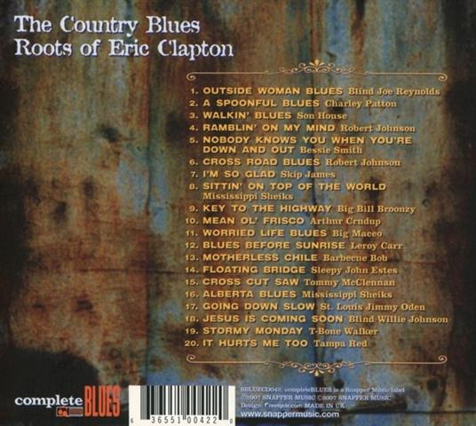 The Country Blues Roots of Eric Clapton - CD Audio - 2