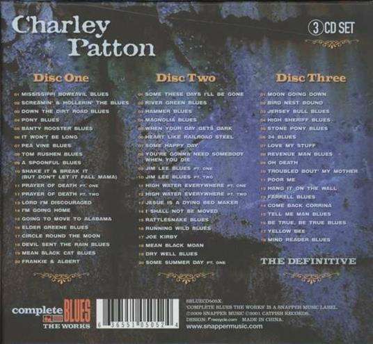The Definitive - CD Audio di Charley Patton - 2