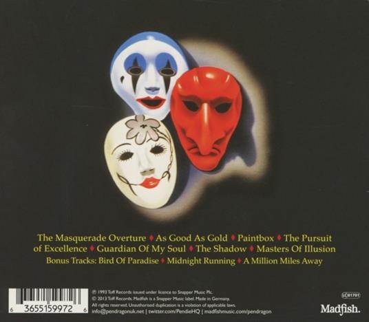 Masquerade Overture - CD Audio di Pendragon - 2