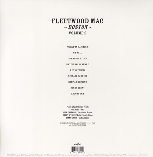 Boston vol.2 - Vinile LP di Fleetwood Mac - 2