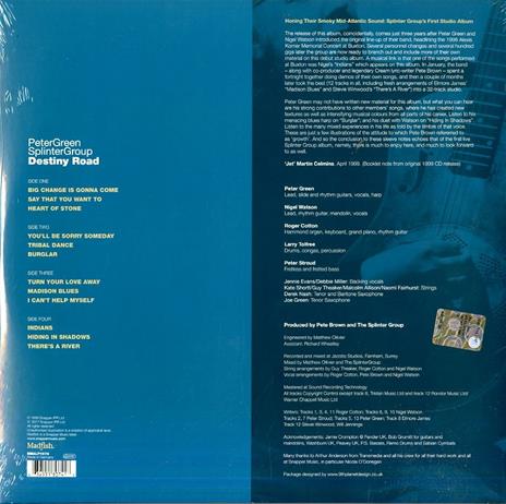 Destiny Road - Vinile LP di Peter Green - 2