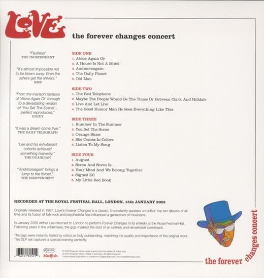 Forever Changes Concert - Vinile LP di Love - 2