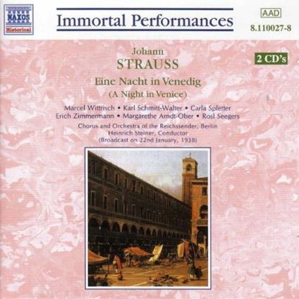 Una notte a Venezia (Eine Nacht in Venedig) - CD Audio di Johann Strauss