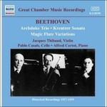 Trio op.97 - Sonata per violino n.9 - CD Audio di Ludwig van Beethoven,Pablo Casals,Alfred Cortot,Jacques Thibaud