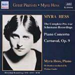 Carnaval - Concerto per pianoforte - Walszenen - CD Audio di Robert Schumann,Myra Hess